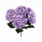 UV Soft Lavender Hydrangea Bush with 5 Silk Flowers by Floral Home&#xAE;